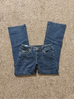 Common Genes Women’s Boot Cut Jeans in Dark Blue Wash